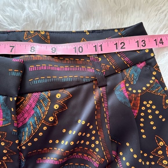 House of Harlow 1960 Black Wide Leg Pants with Pink and Gold Accents - Picture 5 of 8